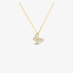 Roberto Coin 18kt Gold Butterfly Pendant With Diamonds - Locket