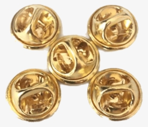 Gold Butterfly Pin Clutches - Gold