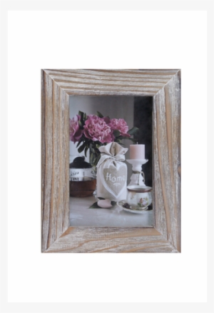 Wooden Picture Frame, Dark Blue With Border - Melinera Bilderrahmen - Bilder & Bilderrahmen