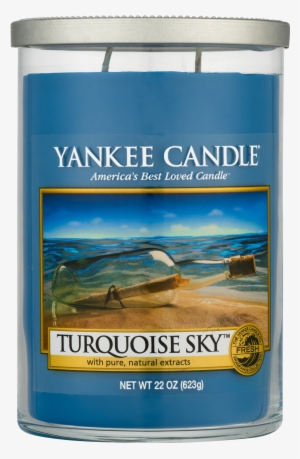 Yankee Candle Turquoise Sky Décor Small Pillar Candle
