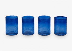 Blue Burst Glass Votive - Vase