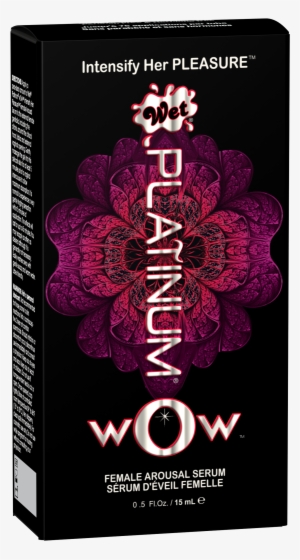 5 Wet Platinum Wow Box - Wet Platinum Wow Female Arousal Serum - 0.5 Oz.