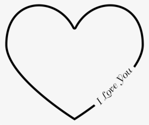 Free Large Images - Black Love Heart Outline