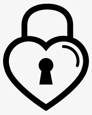 Heart Shaped Lock Outline - Candado En Forma De Corazon