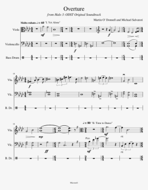 Overture Sheet Music Composed By Martin O' Donnell - Sheet Music