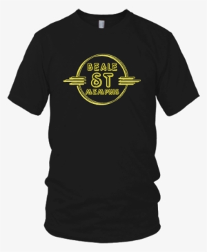 Beale St Memphis Neon - Dinosaur Shirt Funny