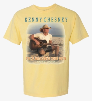 Trip Around The Sun Yellow Photo Tee - Kenny Chesney Around The Sun Tour Shirts