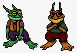 Hobgoblin Villagers These Two Are Less Characters And - Cartoon