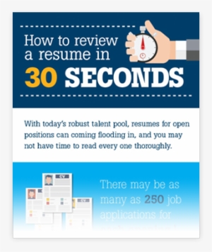 How To Review A Resume In 30 Seconds [infographic] - Online Advertising