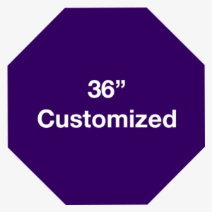 Mighty Line Octagon Purple Customized Floor Signs - Sign