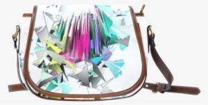 Broken Mirror By Artdream Saddle Bag/large - Dinosaur Messenger Bag