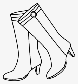 Desenho De Bota Para Colorir