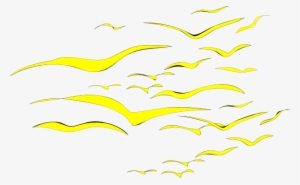 How To Set Use Bird Flock Yellow Svg Vector