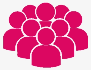 Audience Pink Icon Only - People Icon Vector Png