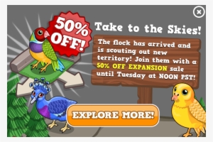 Birds Expansion Sale Modal - Bird