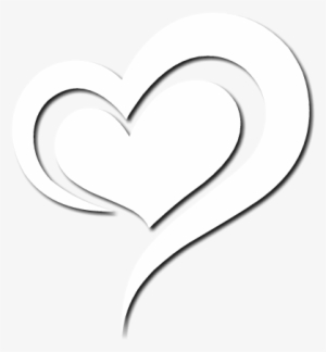 New White Glass Png - Heart