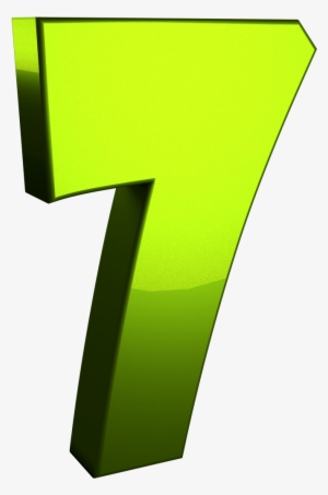 3d Seven 7 Number Png - 7 3d Png