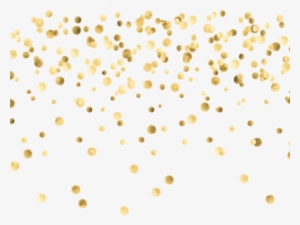 Free Gold Confetti Transparent Background Vector - 1200 X 300 Banner