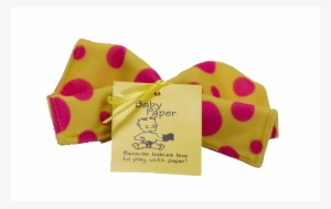 Baby Paper Yellow With Pink Dots - Baby Paper Crinkly Baby Toy (lilac)