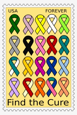 This Free Icons Png Design Of Cancer Ribbons Stamp