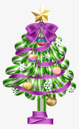 Christmas Tree - Purple Christmas Clip Art