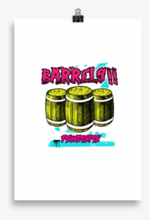 Pewdiepie Barrels Poster - Marching Percussion