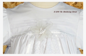 Lace & Pintuck Split Panel Christening Gown - Pattern