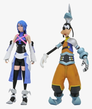 Aqua & Goofy In Birth By Sleep Outfit 7” Action Figure - Kingdom Hearts Diamond Select