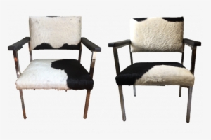Cowhide Chair Beautiful Pair Of Cowhide Covered Mid - Chair