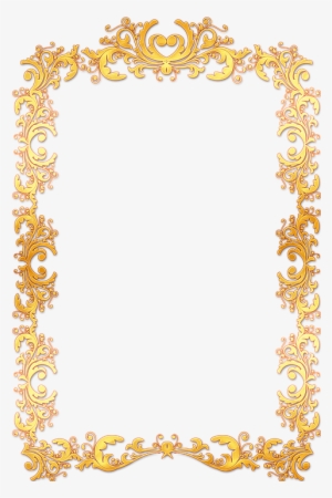 Frame, Ornate, Gold, Vintage, Portrait, Picture, Empty - Gold Vintage Frame Border Png