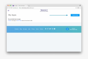 Click The Create An App Button - Button