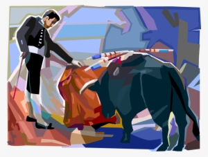 Vector Illustration Of Spanish Matador Toreador Bullfighter - Bullfighter
