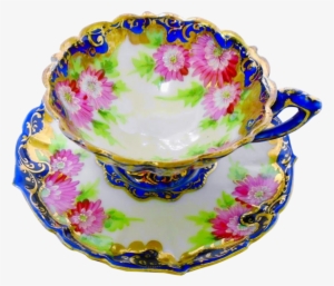 Nippon Dainty Pedestal Tea Cup And Saucer - Saucer