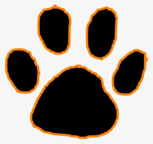 Tiger Paw Print Outline Car Pictures - Clip Art