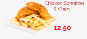 Chicken Schnitzel And Chips - Chicken