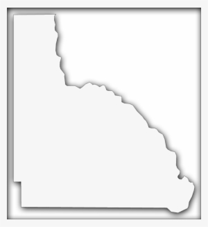 A Map Of Lafayette With An Outer Shadow Box Around - Silhouette