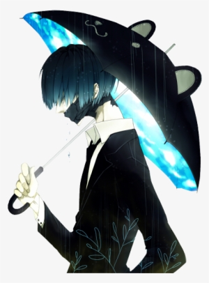 Tumblr Static Sad Anime Guy Render Shoumou Mnyht Png - Anime With Black Mask