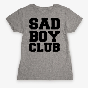 Sad Boy Club Womens T-shirt - Sad Girl Club Tote Bag: Funny Tote Bag From Lookhuman.