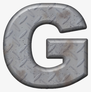 Diamond Plate Letter G