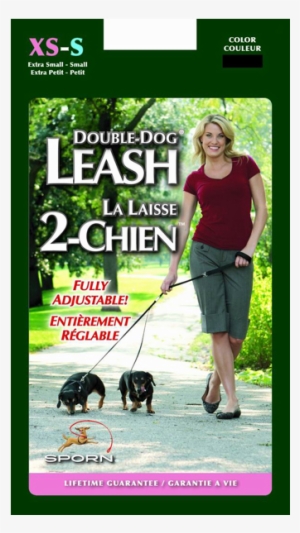 For Two Dogs Of Different Sizes, Leash Is Adjustable - Cat