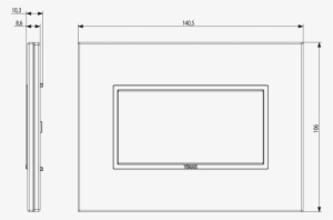 Png Dxf - Dimensioni Placca Vimar Plana