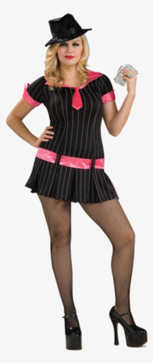 Plus Size Gangsta Girl Gangster Costume - Girl Gangster Costume
