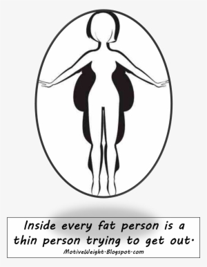 Inside Every Fat Person Is A Thin Person Trying To - Strong Willed