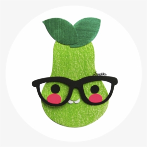 Big Glasses, Cutie, And Glasses Image - Png Tumblr Pear Fruit