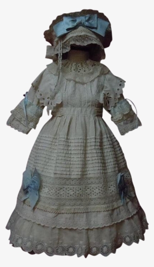 Wonderful White Work Dress And Beret Fit For 23 To - Costume