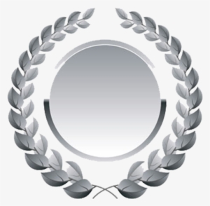 Silver Medal - Laurel Wreath Vector