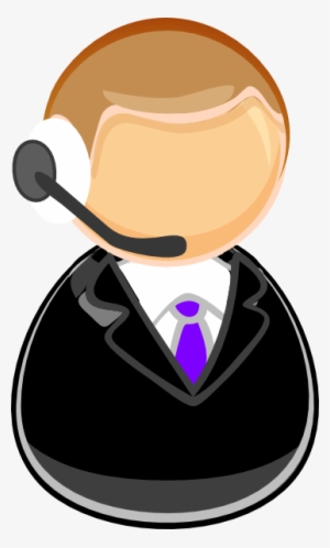 How To Set Use Man In Suit Clipart - Customer Service Clip Art
