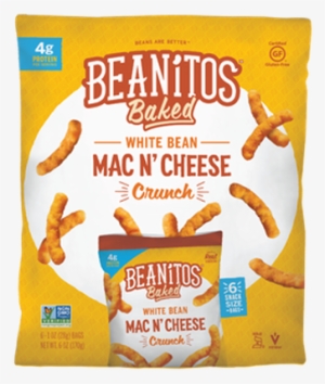Baked Mac 'n Cheese White Bean Crunch Snack Pack - Beanitos - Baked White Bean Crunch Mac N' Cheese -