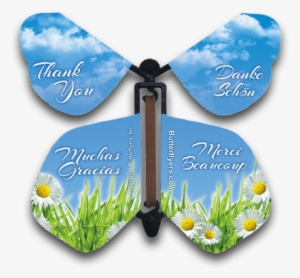 Thank You Magic Flying Butterfly - Greeting Card