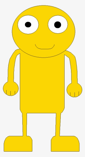Gold Yellow Guy - Cartoon